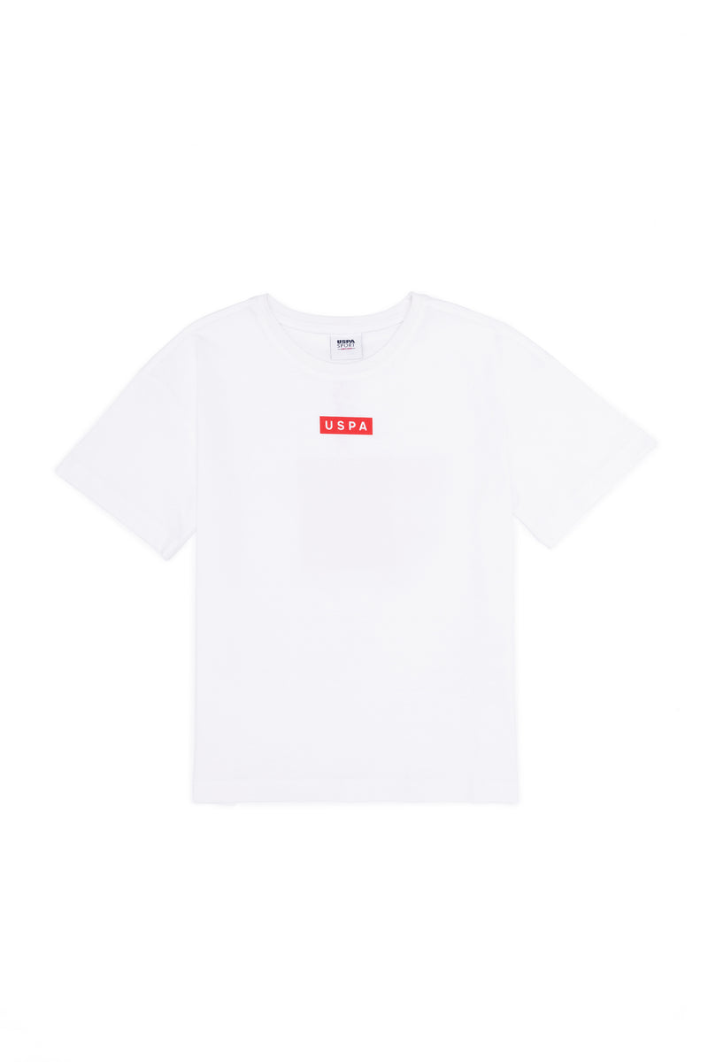 T-shirt USPA Sport me print minimalist për djem