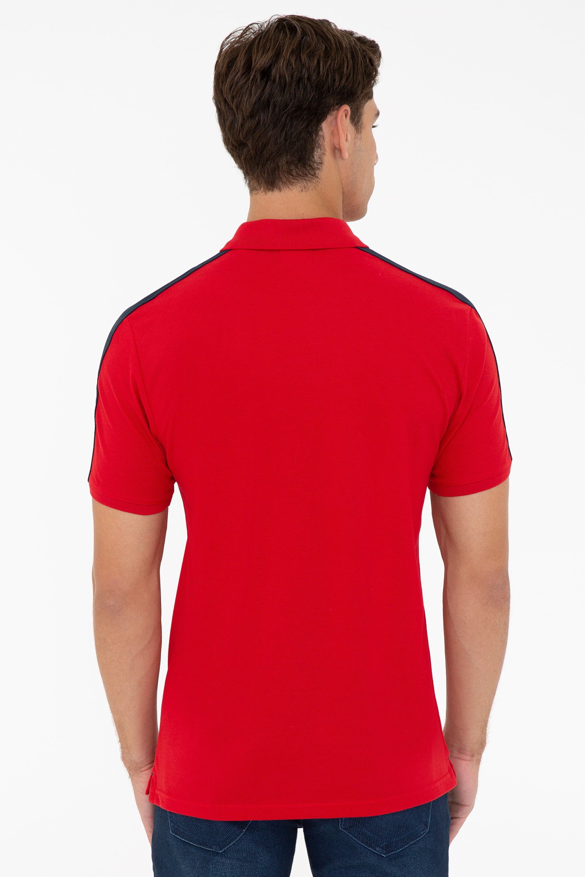 Bluzë polo me shirit USPA në sup