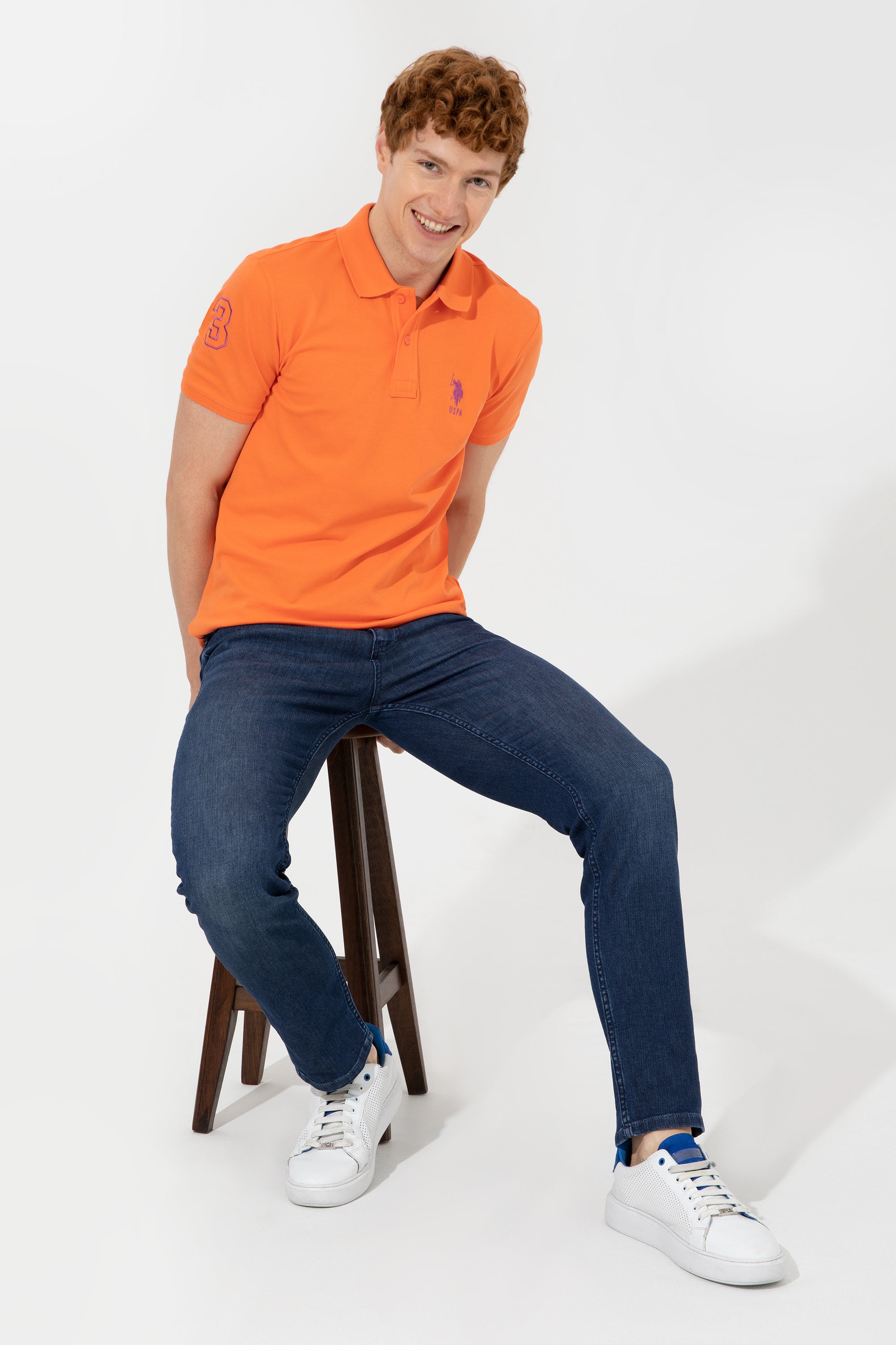 Bluzë polo bazike USPA Heritage
