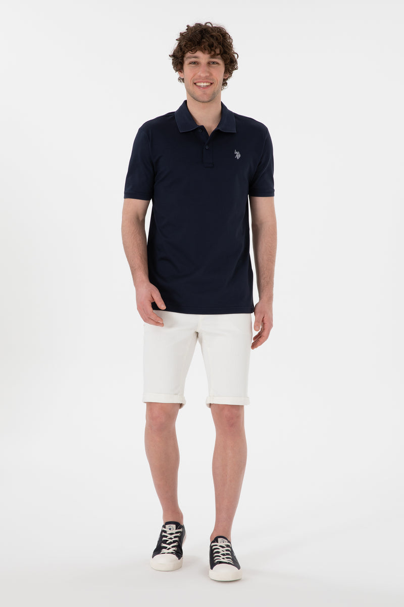 Bluzë polo me logo argjendi