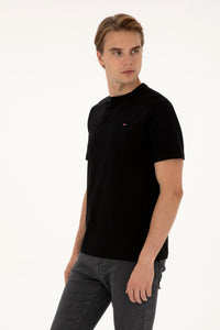 T-shirt bazik me jakë rrumbullake