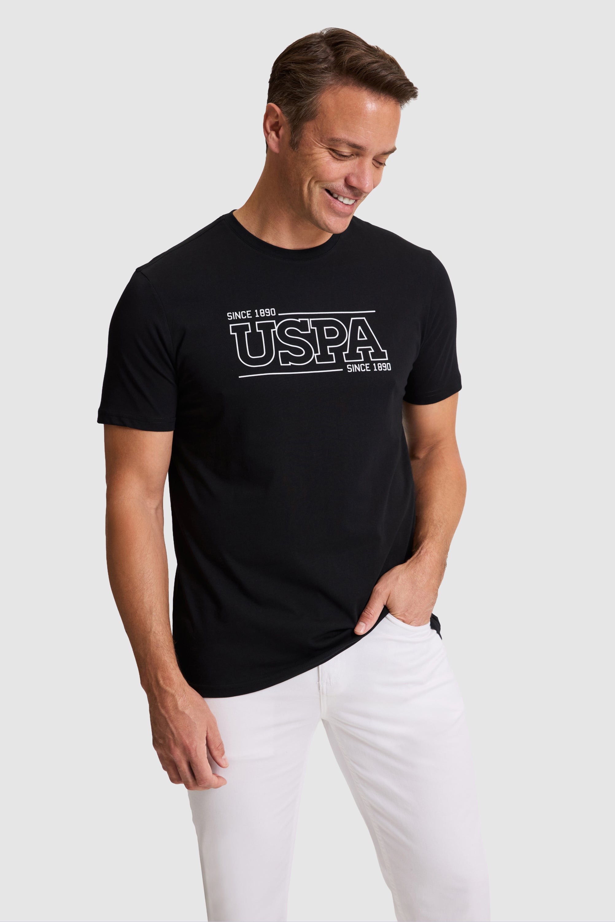 T-shirt me print "USPA"