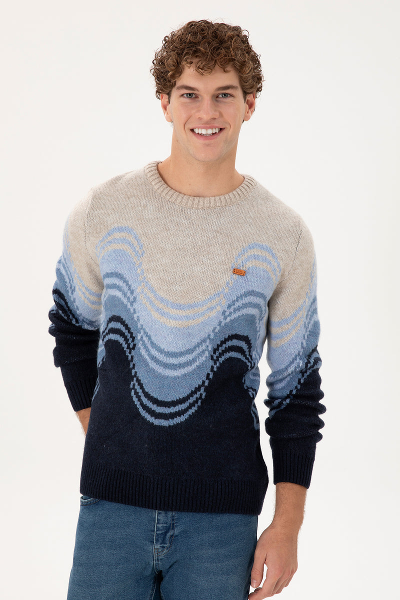 Triko me dizajn dallgësh