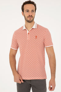 Bluzë polo me motive rrethore të përsëritura