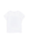 T-shirt USPA me grafik me lule dhe shkëlqim për vajza