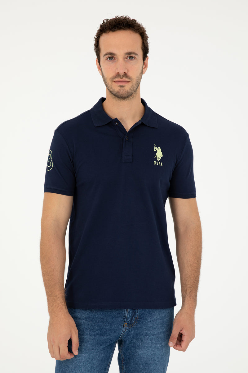 Bluzë polo klasike me logo shumëngjyrëshe