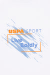 T-shirt USPA Sport me print “Live Boldly” për djem