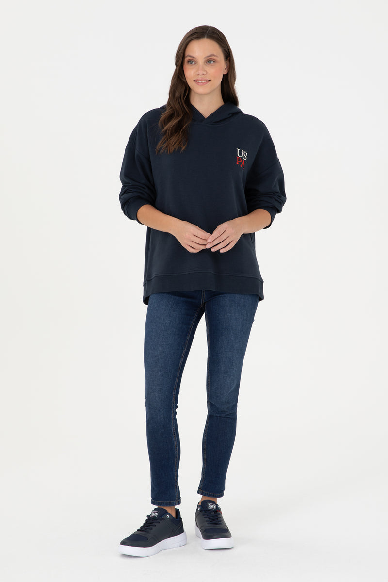 Hoodie bazik me shkrim minimalist USPA