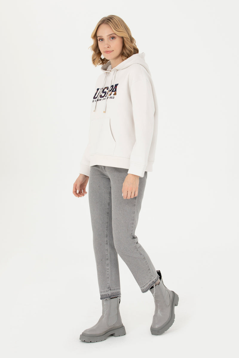 Hoodie me shkrim të qëndisur USPA shumëngjyrësh