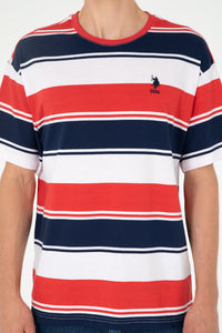 T-shirt me vija të gjera