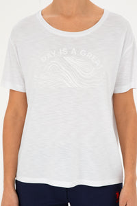 T-shirt i lehtë USPA Sport me mbishkrim motivues