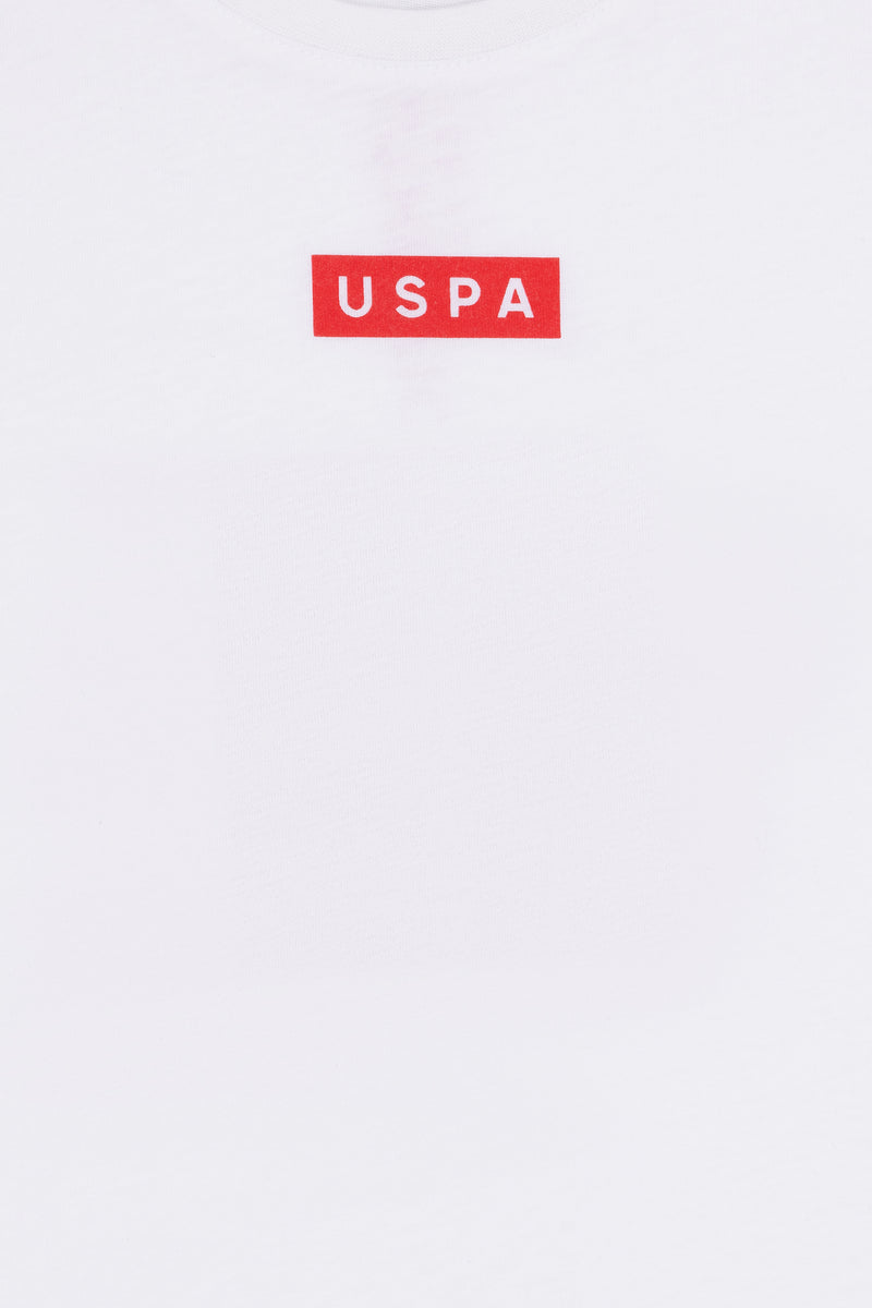 T-shirt USPA Sport me print minimalist për djem