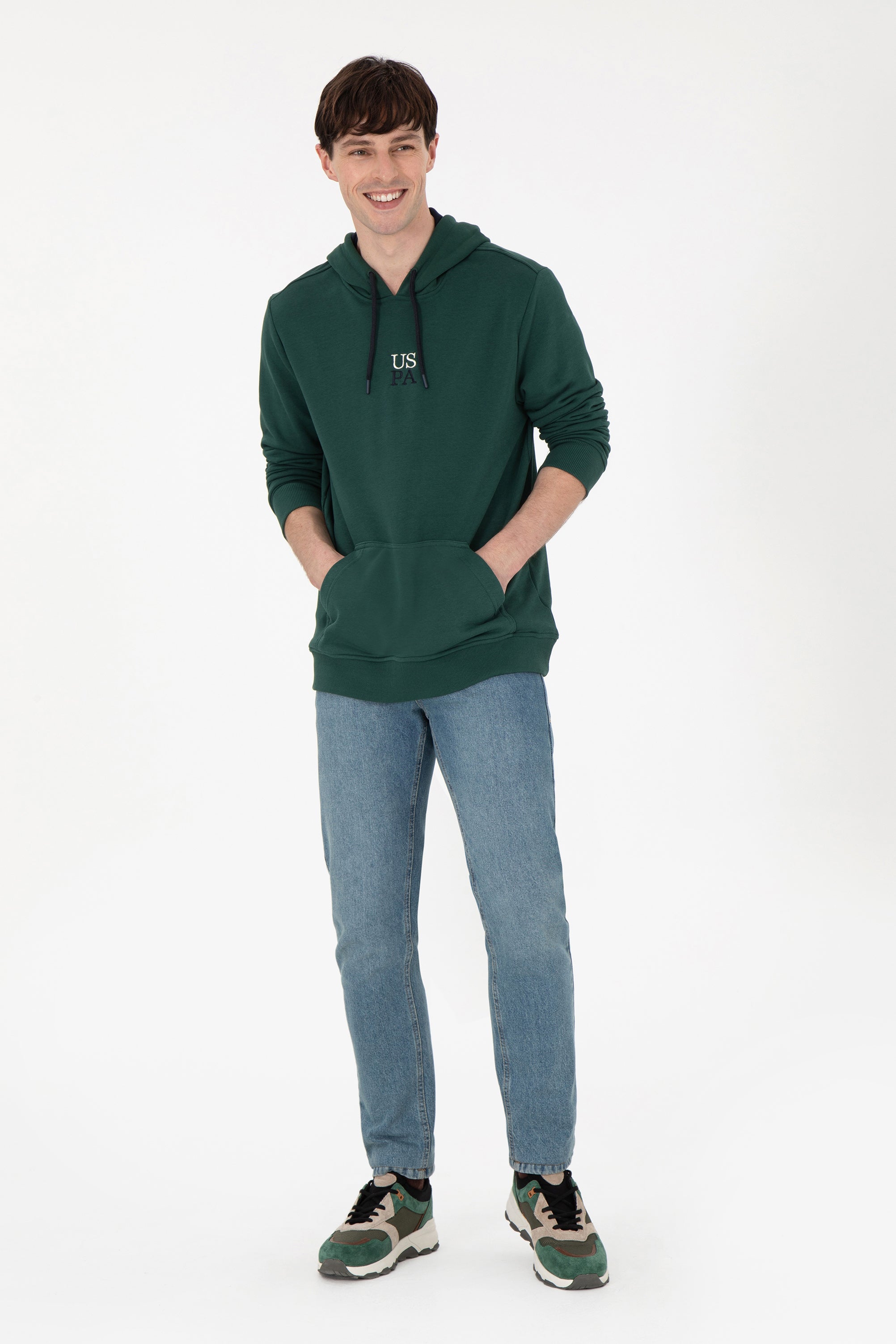 Hoodie me shkrim të qëndisur USPA