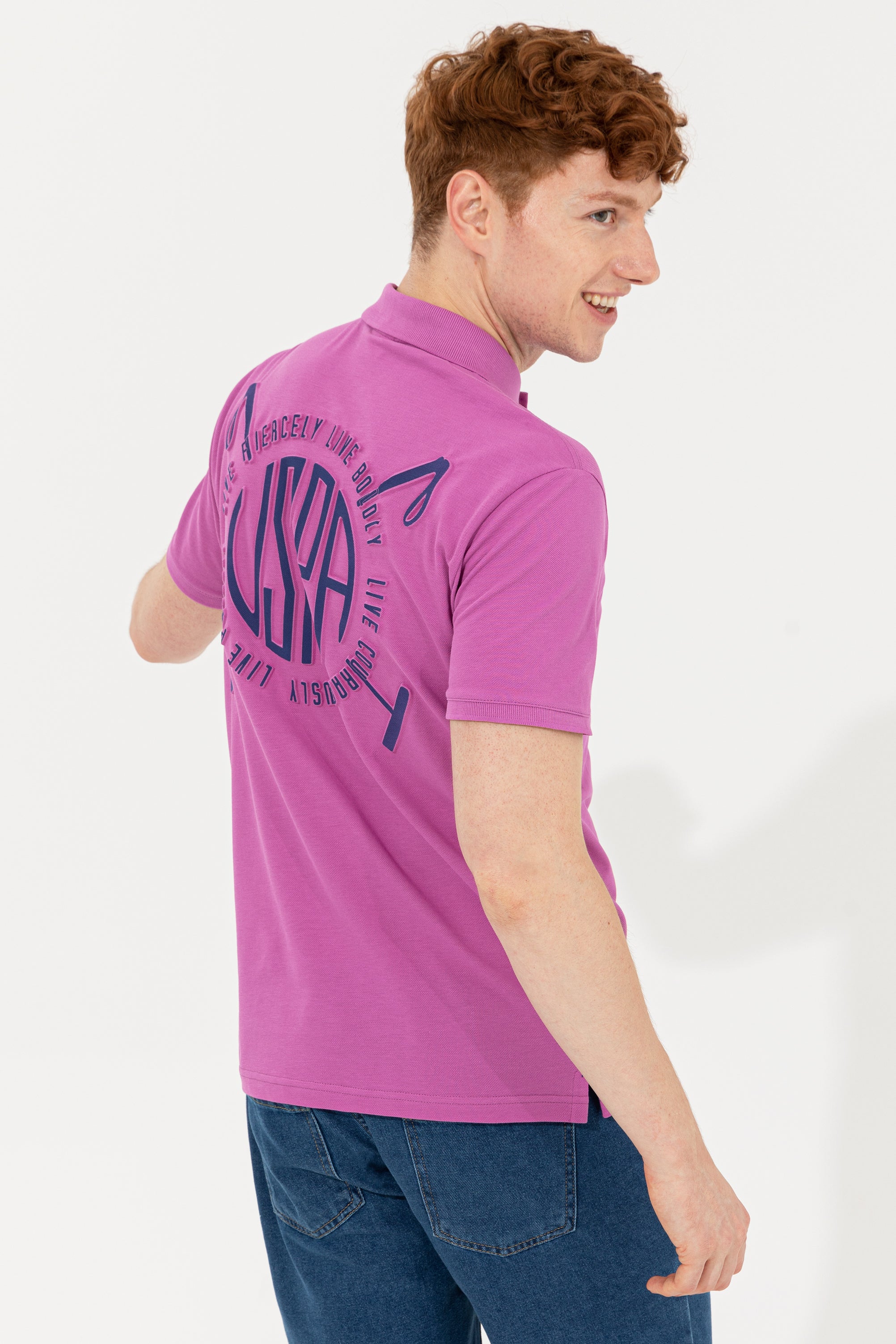 Bluzë polo me print 3D
