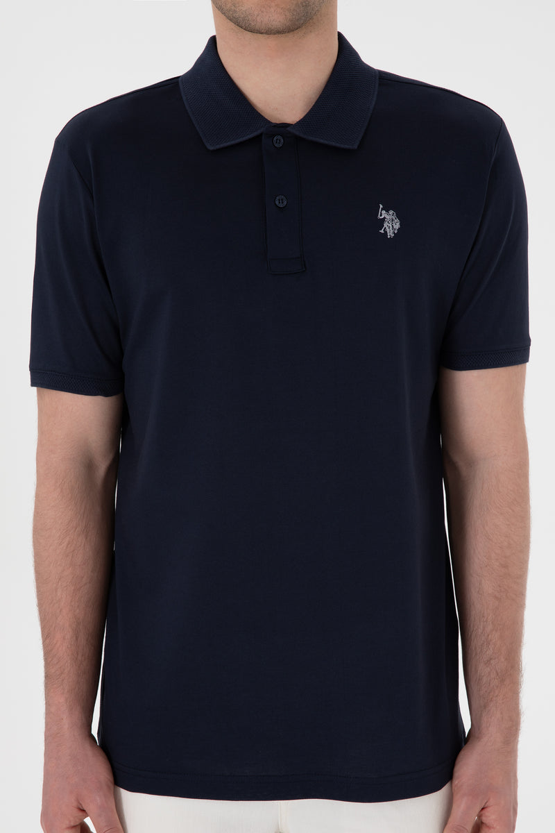Bluzë polo me logo argjendi