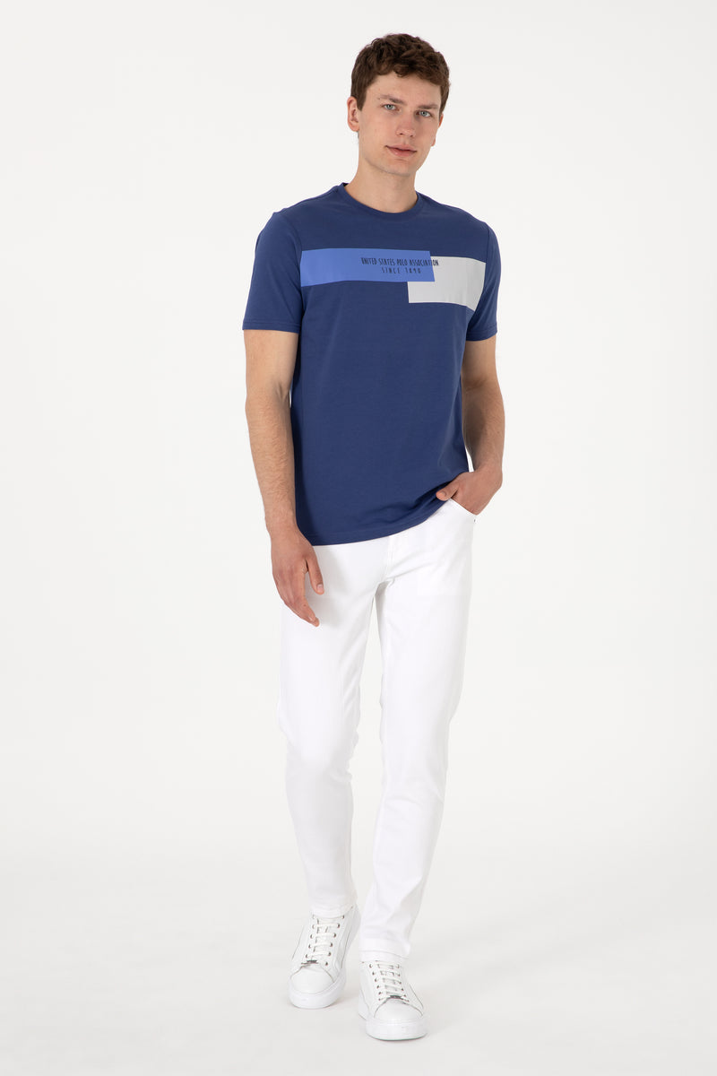 T-shirt me panele ngjyrash