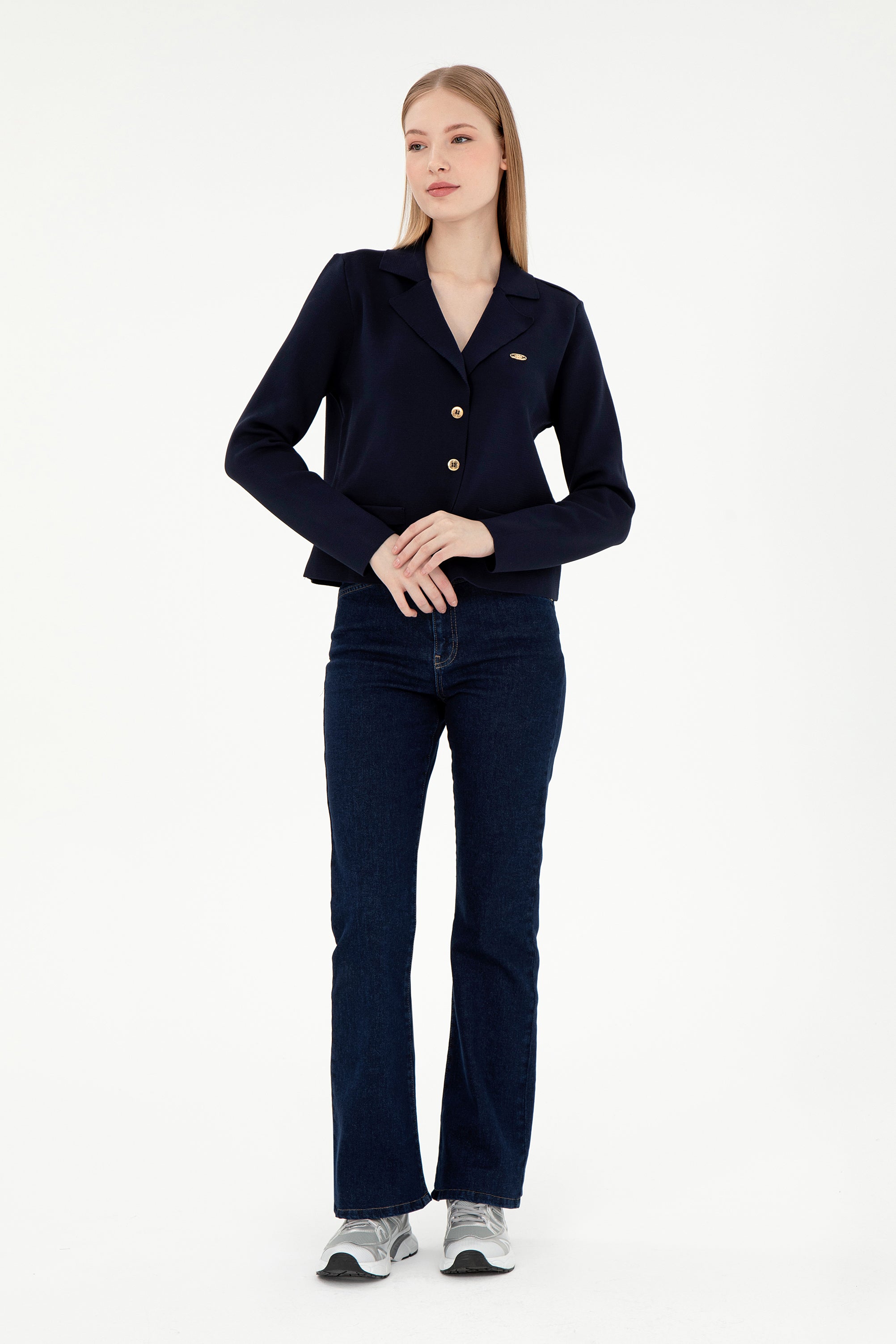 Kardigan me logo metalike