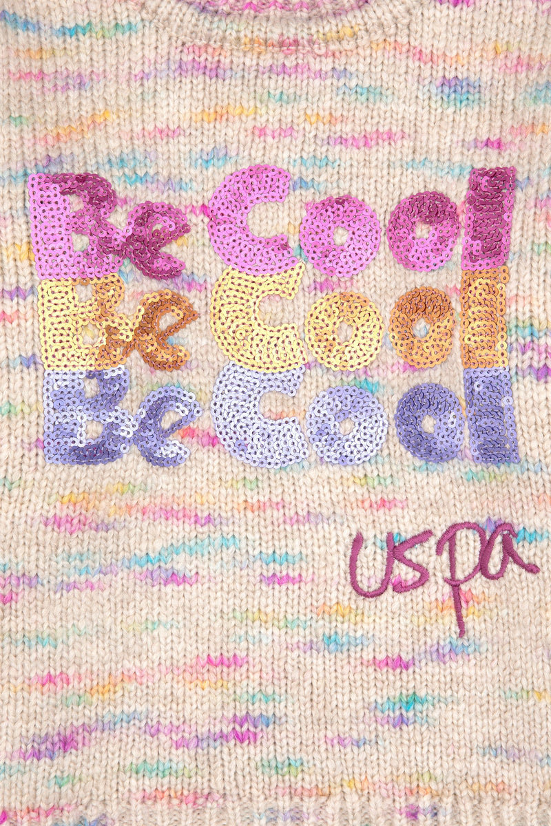 Triko për vajza me shkrim me shkëlqim