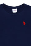T-shirt bazik me logo të qëndisur për djem