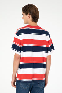 T-shirt me vija të gjera