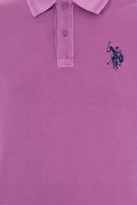 Bluzë polo klasike me logo njëngjyrëshe të qëndisur
