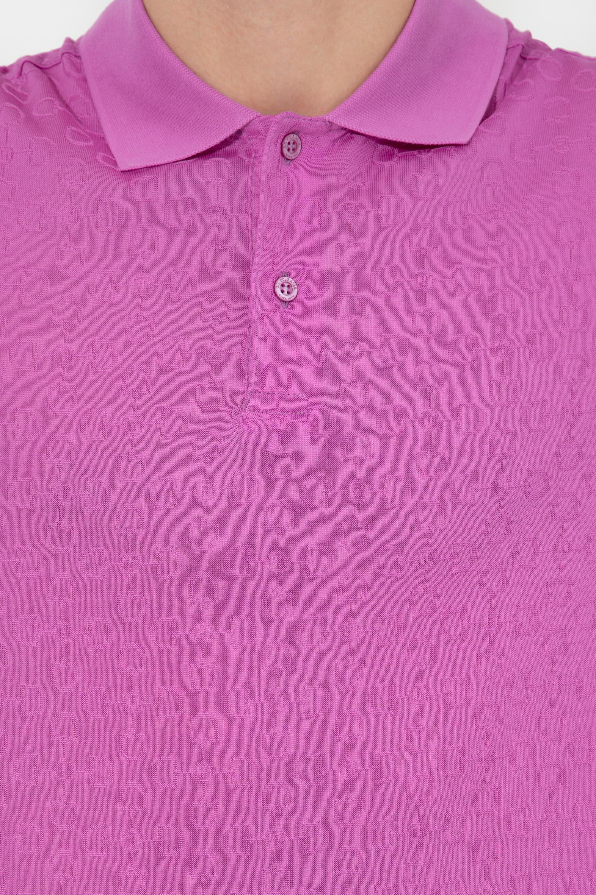 Bluzë polo jacquard me jakë klasike