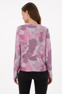 Triko me motive camouflage