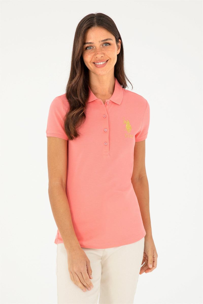 Bluzë polo klasike me logo ari