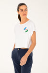 T-shirt crop-top USPA Sport