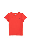 T-shirt bazik me logo të qëndisur për djem