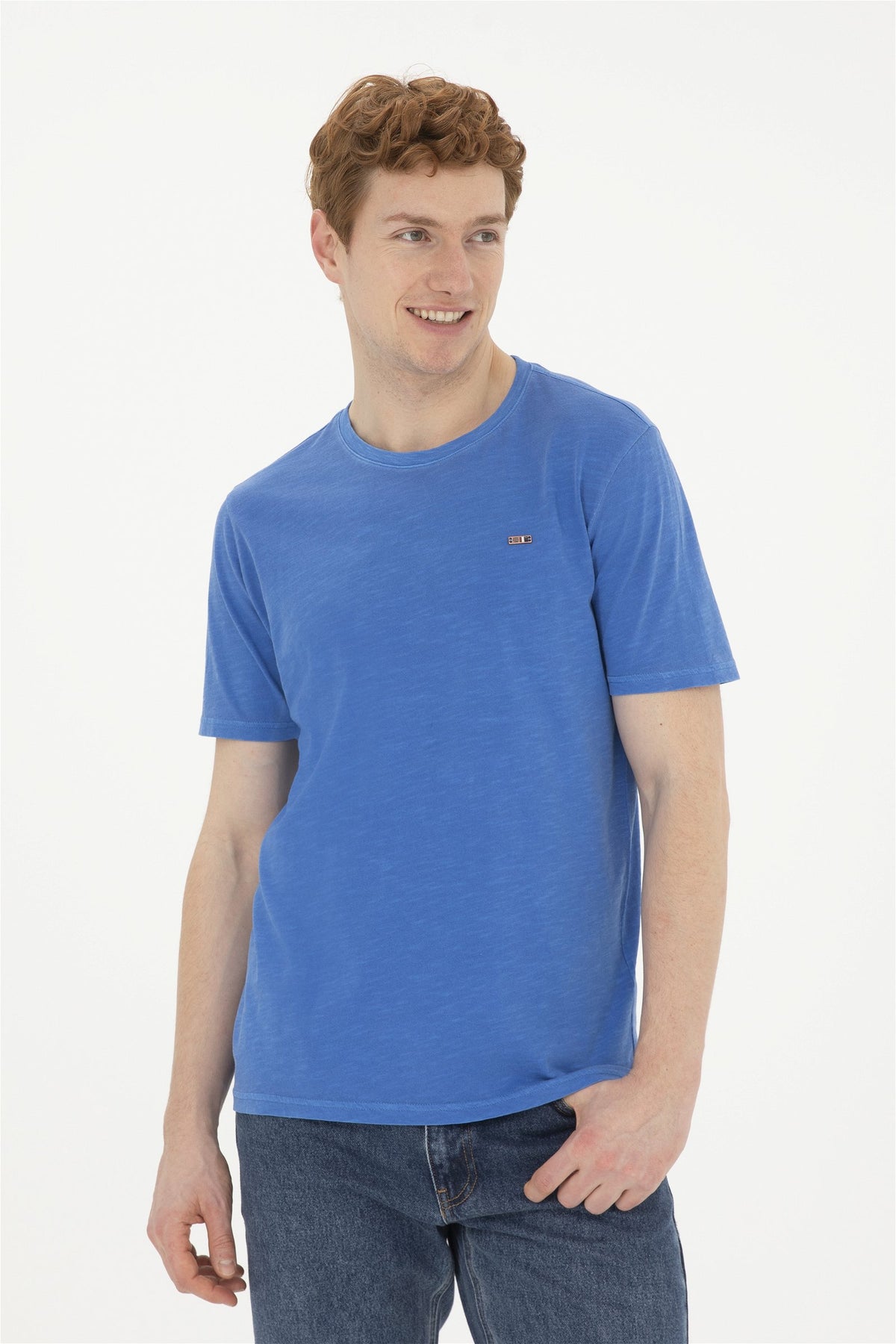 T-shirt with melange effect