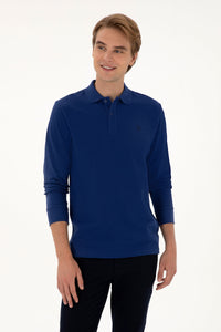 Bluzë polo bazike me mëngë të gjata