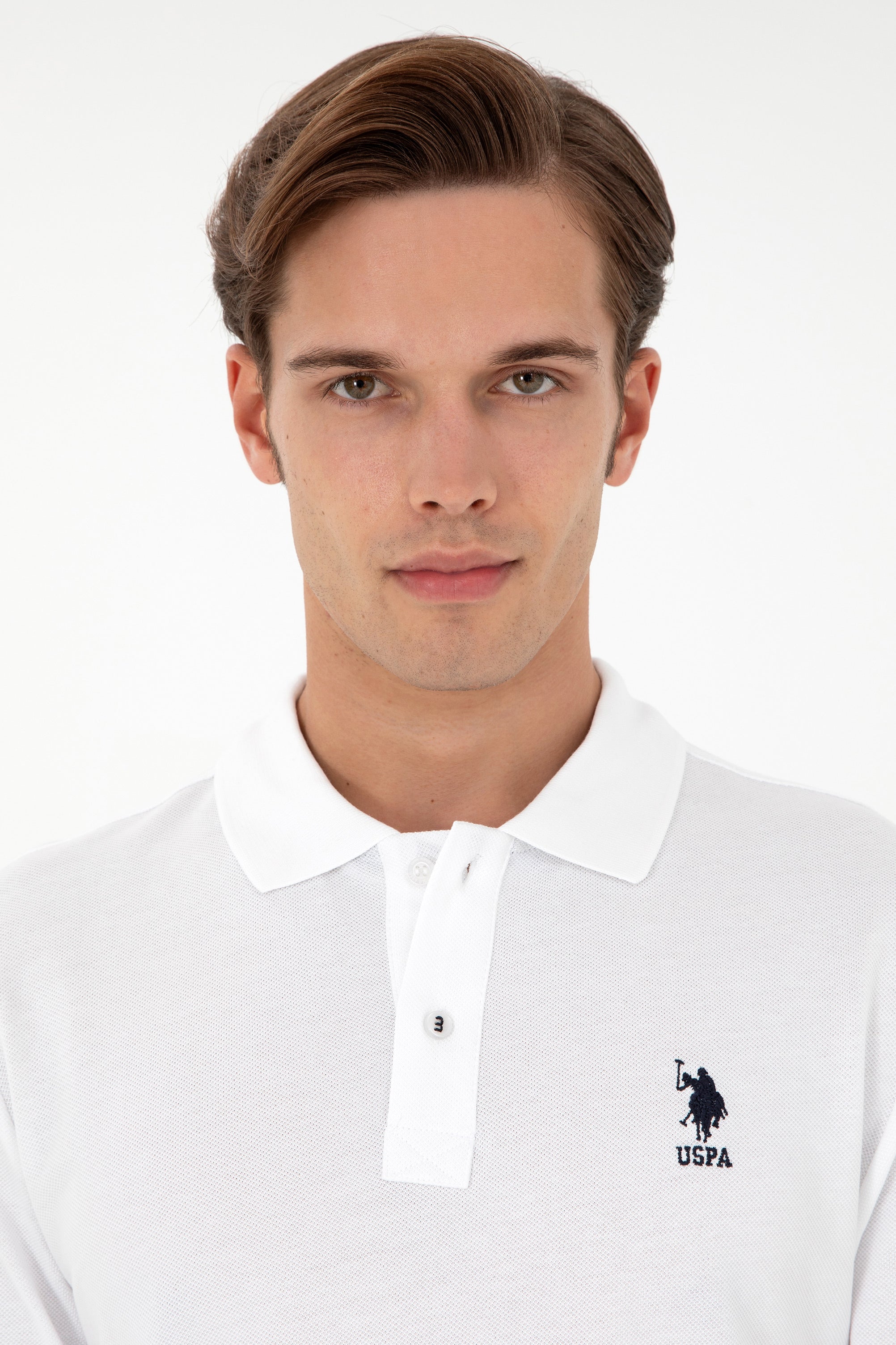 Bluzë polo bazike me mëngë të gjata