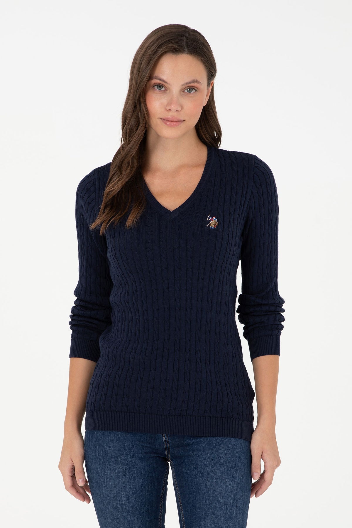 Triko klasike me logo të qëndisur