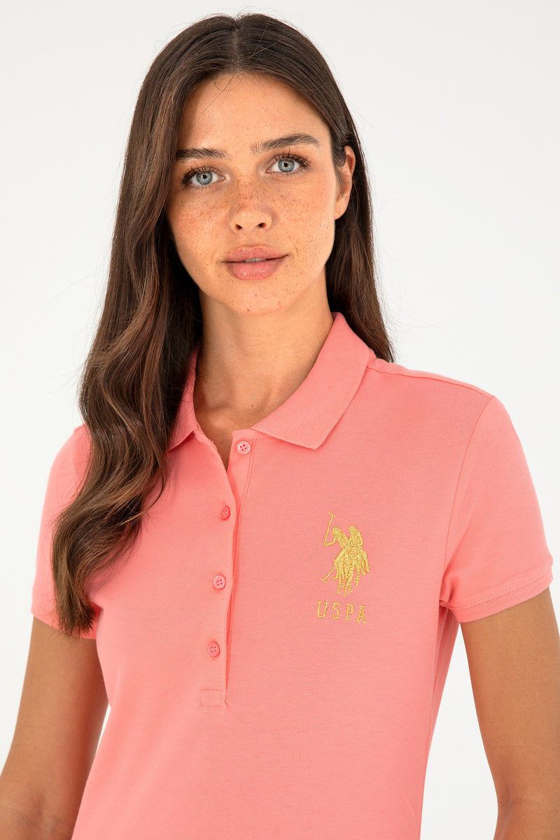 Bluzë polo klasike me logo ari