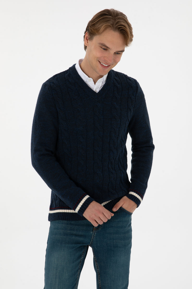 Pulovër me thurje gërshete