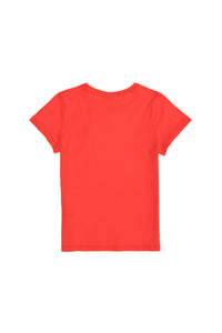 T-shirt bazik me logo të qëndisur për djem